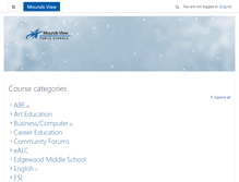 Tablet Screenshot of moodle.moundsviewschools.org